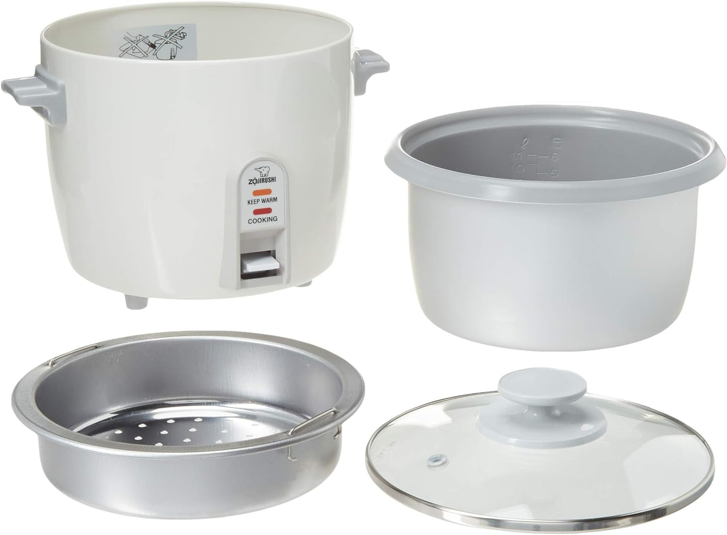 Zojirushi 3 Cup Rice Cooker/Steamer ( White)