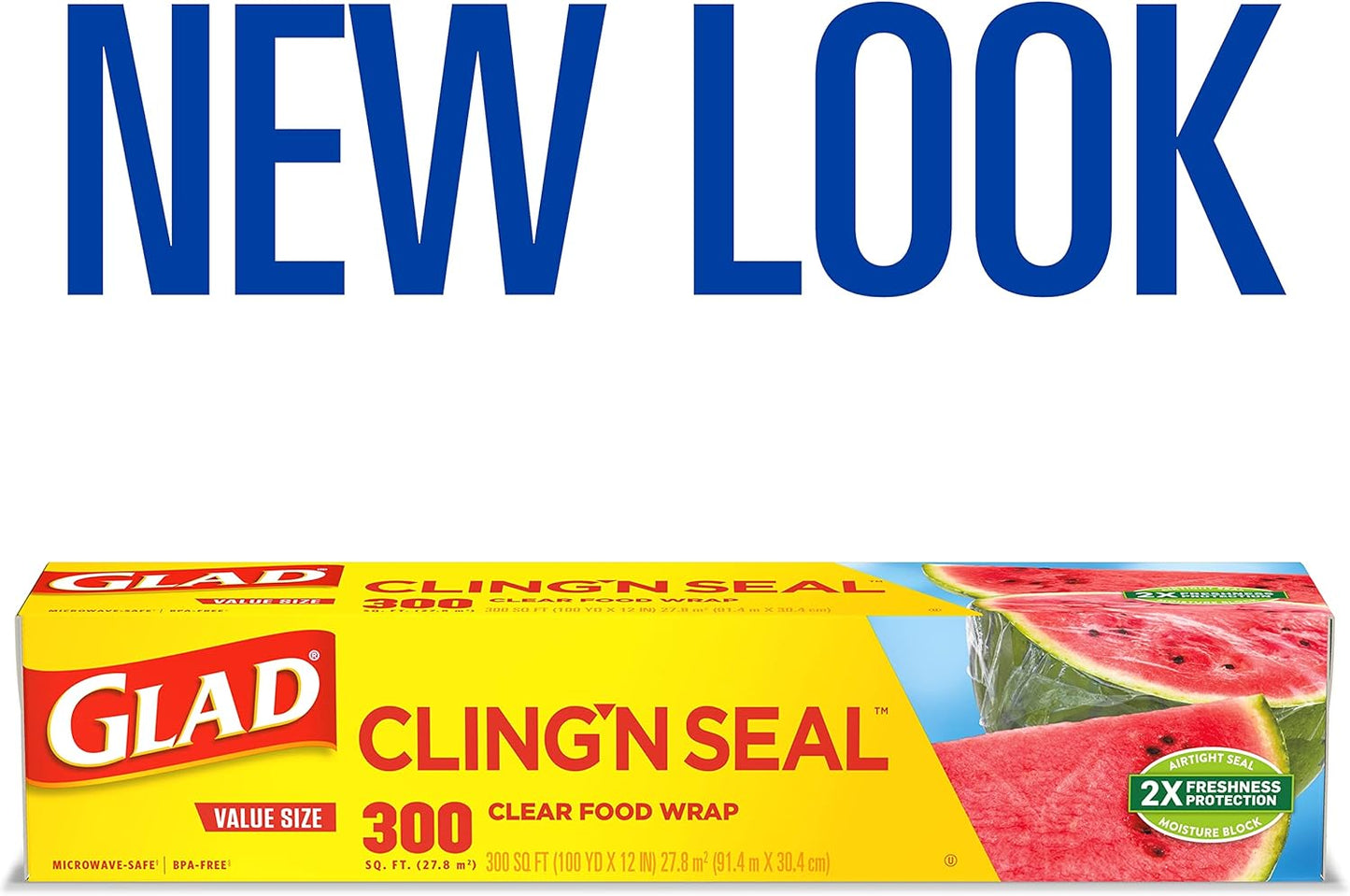 Glad® Press'n Seal® Plastic Food Wrap - 100 Square Foot Roll - 3 Pack (Package May Vary)