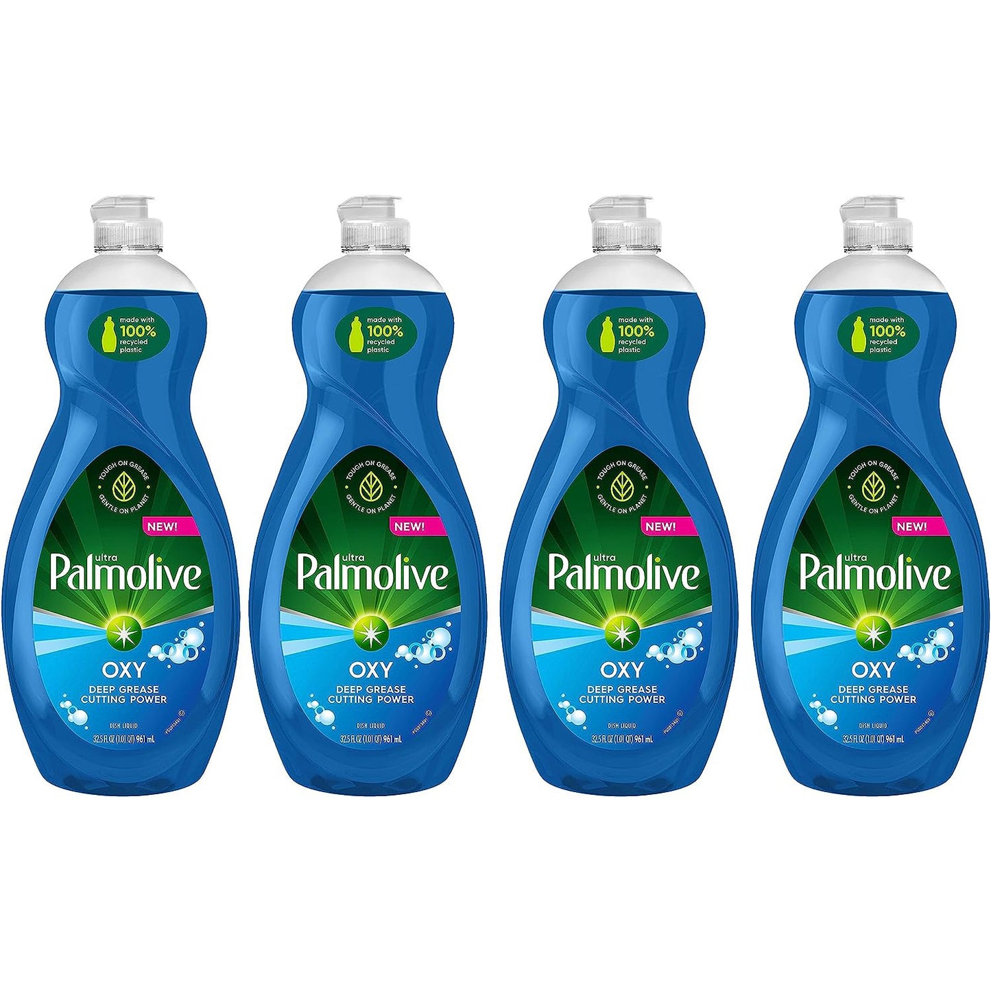 Palmolive Ultra Dishwashing Liquid Dish Soap, Oxy Power Degreaser - 32.5 Fl Oz (Pack of 4)