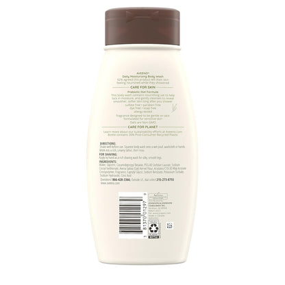 Aveeno Daily Moisturizing Body Wash, Body Wash for Dry Skin with Soothing Oat, Creamy Shower Cleanser, Gentle, Soap-Free and Dye-Free, Lightly Scented Body Wash, 33 FL OZ