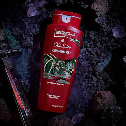 Old Spice Body Wash for Men, 24/7 Shower Fresh with Lasting Scent, Red Collection, Swagger with Cedarwood Scent, 24 fl oz (Pack of 2)