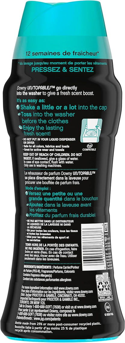 Downy Unstopables In Wash Scent Booster Beads, Fresh Scent, 24 oz, Downy Scent Booster Beads, Unstoppable Laundry Beads, Odor Protection