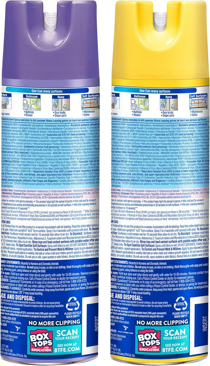Lysol Disinfectant Spray, Sanitizing And Antibacterial Spray, For Disinfecting And Deodorizing, Early Morning Breeze, 19 Fl Oz (Pack Of 2), Packaging May Vary