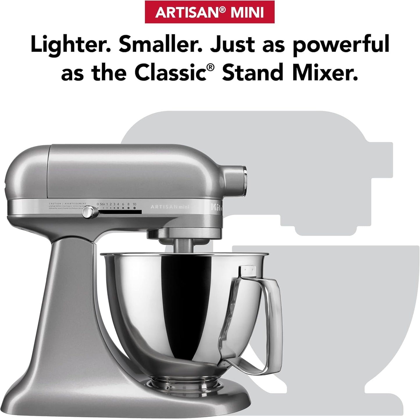 KitchenAid Artisan Mini 3.5 Quart Tilt-Head Stand Mixer - KSM3316X - Black Matte
