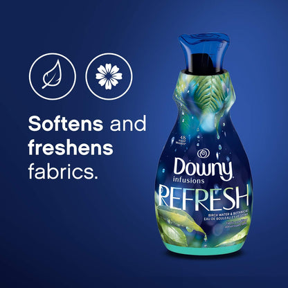Downy Infusions Laundry Fabric Softener Liquid, CALM, Lavender and Vanilla Bean Scent, 56 fl oz (Pack of 2)