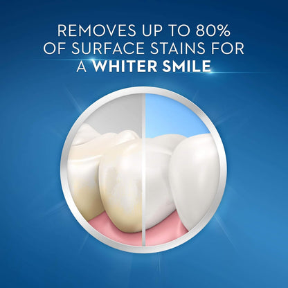 Crest 3D White Advanced Luminous Mint Teeth Whitening Toothpaste, 3.7 oz Pack of 4 - Helps Remove Surface Stains, Whitens Teeth, Strengthens Tooth Enamel, Protects Against Cavities