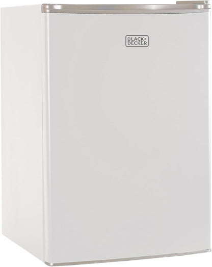 BLACK+DECKER BCRK17B Compact Refrigerator Energy Star Single Door Mini Fridge with Freezer, 1.7 Cubic Feet, Black