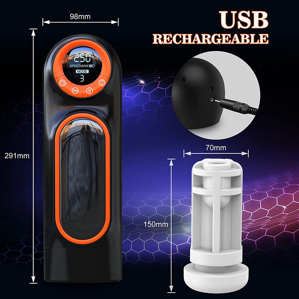 Automatic Male Masturbaor Telescopic Sucking Vagina Masturbation Cup