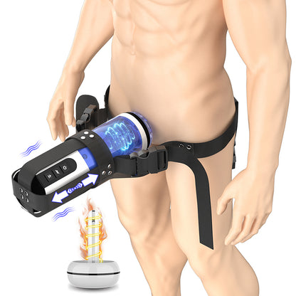 Buff - Waterproof Telescopic Sucking Vibration Masturbation Cup With Wearable Panty