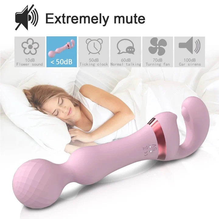 HOT 2 IN 1 AV VIBRATOR FEMALE MAGIC WAND CLITORIS STIMULATOR