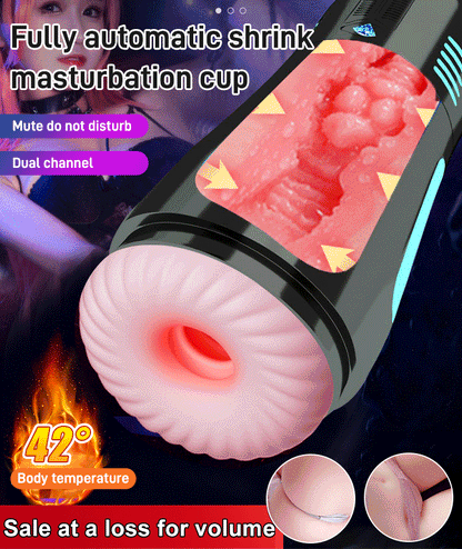 Fully automatic retractable decompression cup, no need to hold it by hand