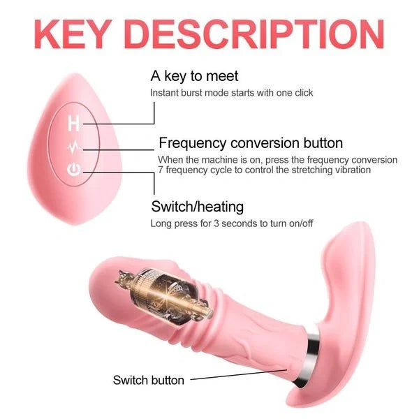REMOTE CONTROL HEATING G-SPOT VIBRATOR