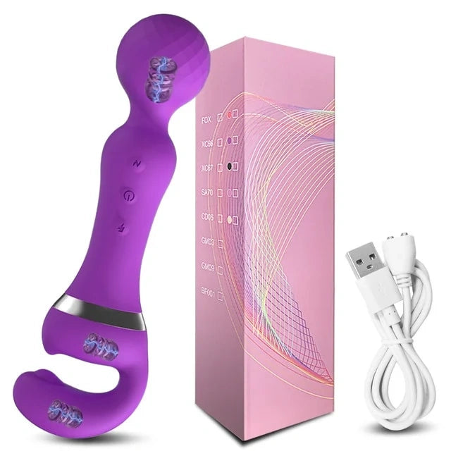 HOT 2 IN 1 AV VIBRATOR FEMALE MAGIC WAND CLITORIS STIMULATOR