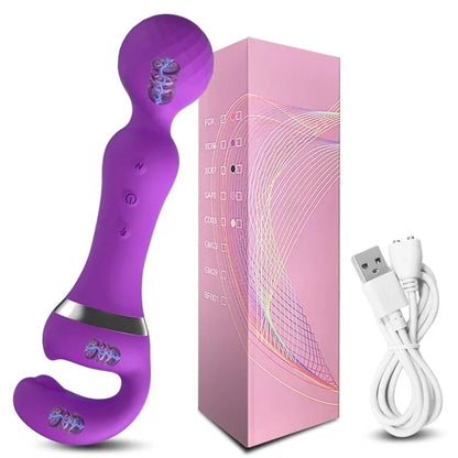 HOT 2 IN 1 AV VIBRATOR FEMALE MAGIC WAND CLITORIS STIMULATOR