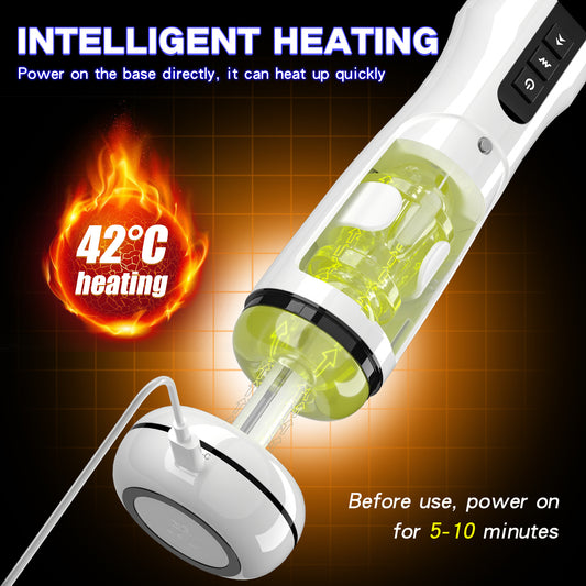 Buff - Waterproof Telescopic Sucking Vibration Masturbation Cup With Wearable Panty